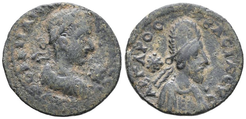 Gordian III With Abgar X (238-244). Mesopotamia, Edessa. Æ (25mm, 10.12g).