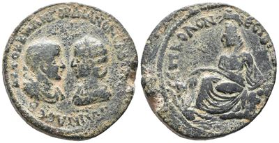 Gordian III And Tranquillina (238-244). Mesopotamia, Nisibis. Æ (32mm, 25.17g).