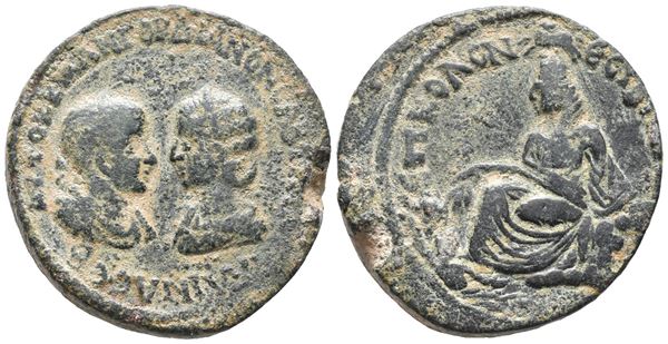 Gordian III and Tranquillina (238-244). Mesopotamia, Nisibis.  Æ (32mm, 25.17g).