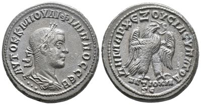 Philip II (247-249). Seleucis And Pieria, Antioch. Bi Tetradrachm (27mm, 11.48g),