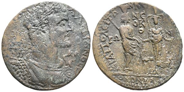 Valerian I (253-260). Phrygia, Hierapolis. Homonoia issue with Ephesus. Æ (30mm, 12.61g).