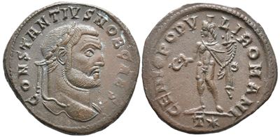 Constantius i (caesar, 293-305). Æ Follis (27mm, 10.78g).