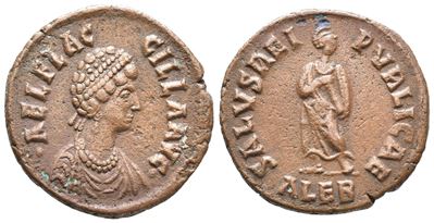 Aelia Flaccilla (augusta, 379-386/8). Æ (23mm, 5.24g).
