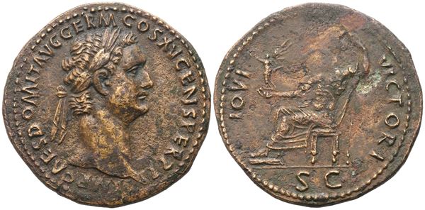 Domitian (81-96), Sestertius, Rome, 90-91; Æ (21,90 g; 35,3 mm; 6 h)