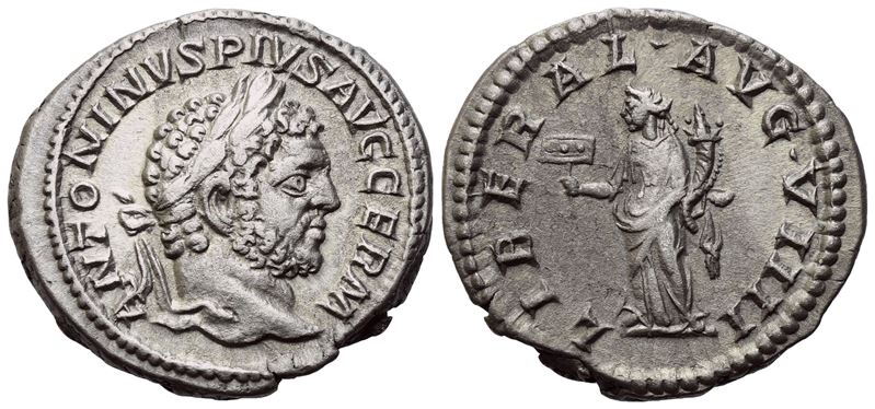 Caracalla (198-217), Denarius, Rome, 213-217; Ar (3,32 G; 19 MM; 12 H)