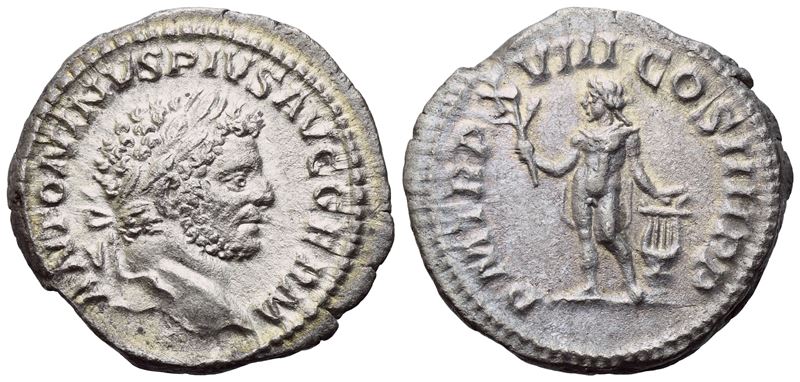 Caracalla (198-217), Denarius, Rome, 215; Ar (2,73 G; 18,8 MM; 6 H)