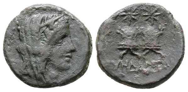 Sicily, Tyndaris, late 2nd - early 1st century BC. Æ (15 mm, 2.86 g).
