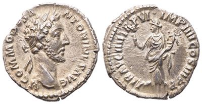 Commodus (177-192), Denarius, Rome, 182; Ar (2,11 G; 17,9 MM; 1 H)