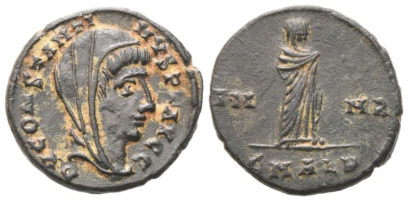 Costantino I, Follis Divus Constantine I (morto 337), Alessandria, c. 347-348