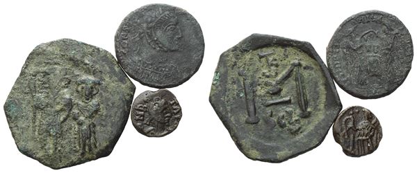 Lot of 3 Æ coins to be catalogued. Lot sold as is, no returns.