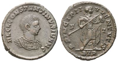 Constantine II As Caesar (316-337), Follis Struck Under Constantine I, Treveri, 317-318; Æ (2,70 ...