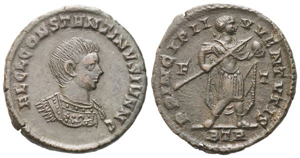 Constantine II as Caesar (316-337), Follis struck under Constantine I, Treveri, 317-318; Æ (2,70 g; 19,5 mm; 6 h)