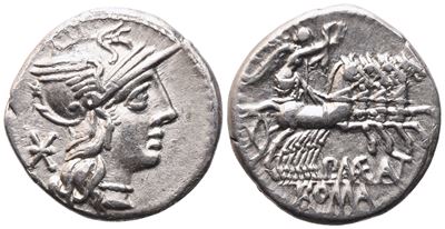 P. Maenius Antias (or Antiaticus), Denarius, 132 Bc; Ar (3,88 G; 19,4 MM; 3 H)