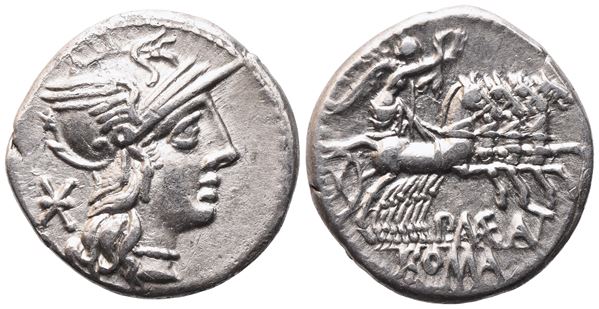 P. Maenius Antias (or Antiaticus), Denarius, 132 BC; AR (3,88 g; 19,4 mm; 3 h)