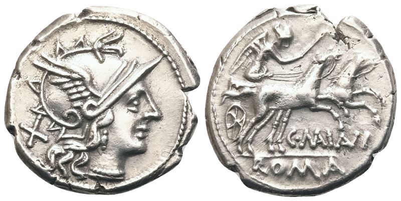 C. Maianius, Denarius, Rome, 153 BC; AR (3,70 g; 18,5 mm; 9 h)