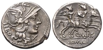 Q. Marcius Libo, Denarius, 148 Bc; Ar (2,94 G; 19 MM; 6 H)