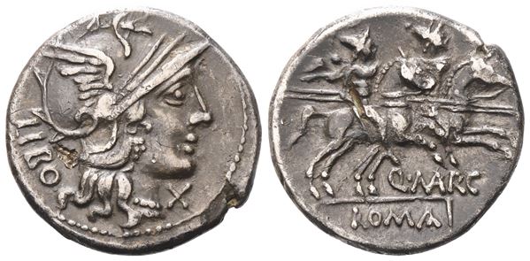 Q. Marcius Libo, Denarius, 148 BC; AR (2,94 g; 19 mm; 6 h)