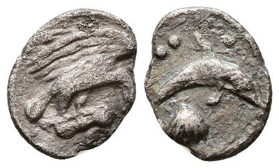 Sicily, Panormos As Ziz, C. 405-380 Bc. Ar Litra (12 MM, 0.71 G).