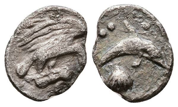 Sicily, Panormos as Ziz, c. 405-380 BC. AR Litra (12 mm, 0.71 g).