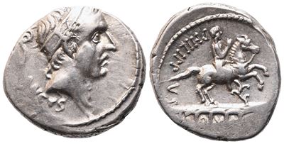 L. Marcius Philippus, Denarius, 57 Bc; Ar (3,78 G; 18 MM; 11 H)