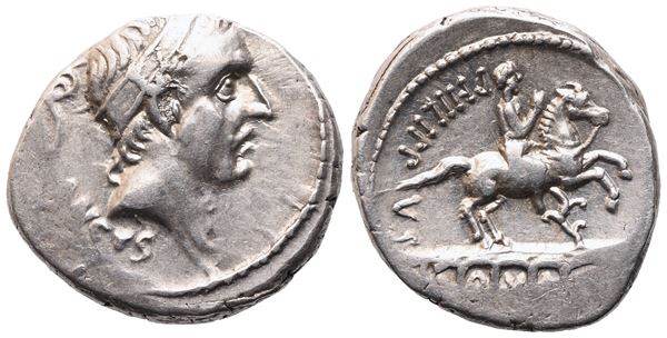 L. Marcius Philippus, Denarius, 57 BC; AR (3,78 g; 18 mm; 11 h)