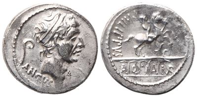 L. Marcius Philippus, Denarius, 56 Bc; Ar (3,97 G; 18,9 MM; 5 H)