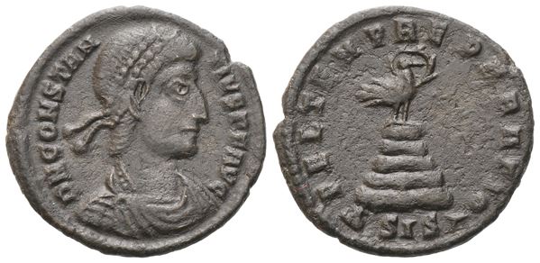 Constantius II (337-361), Follis, Siscia, 348-350; Æ (2,54 g; 18,2 mm; 12 h)