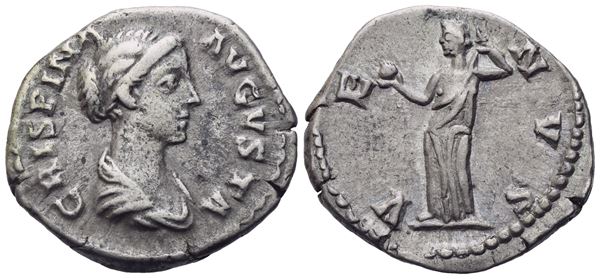 Crispina Augusta (177-182), Denarius, Rome, 180-182; AR (2,90 g; 18,2 mm; 12 h)