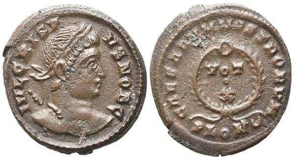 Crispus Caesar (317-326), Nummus, Londinium; Æ (2,72 g; 19,8 mm; 7 h)