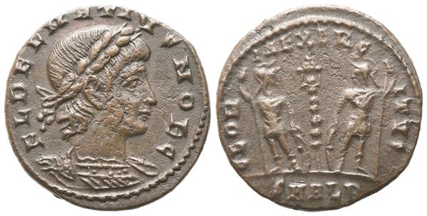 Delmatius Caesar (335-337), Centenionalis, Alexandria; Æ (1,69 g; 15,6 mm; 6 h)