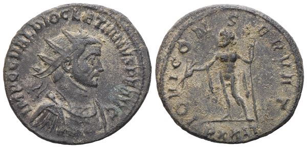 Diocletian (284-305), Antoninianus, Ticinum, 285-286; Æ (4,22 g; 21,7 mm; 6 h), Ticinum