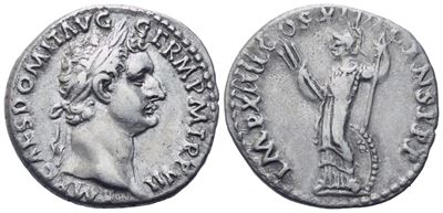 Domitian (81-96), Denarius, Rome, 87; Ar (3,49 G; 17,8 MM; 6 H)