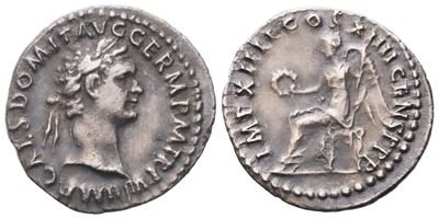 Domiziano (81–96), Quinario di Roma, 88 d.C. (AR)