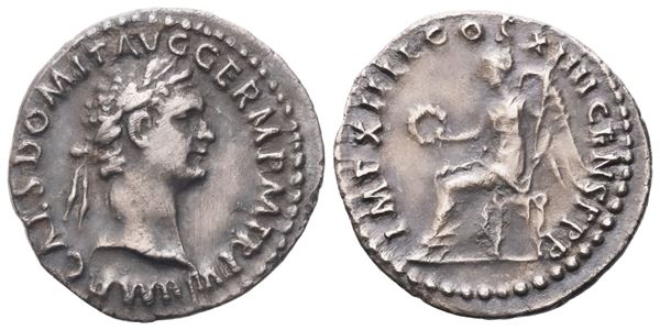 Domitian (81-96), Quinarius, Rome, 88; AR (1,46 g; 15,3 mm; 6 h)