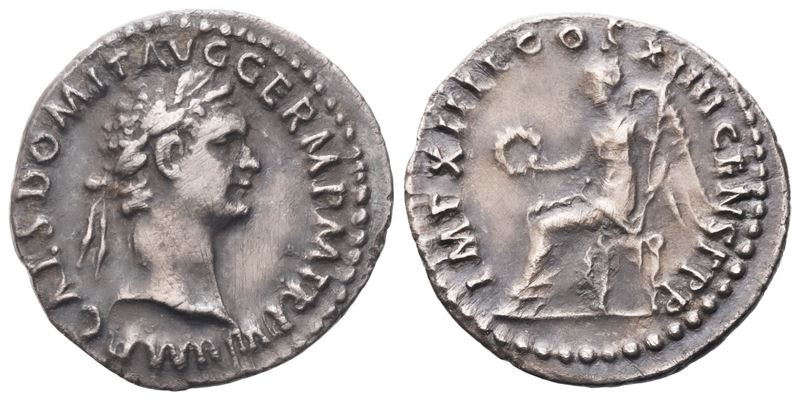 Domiziano (81–96), Quinario di Roma, 88 d.C. (AR)