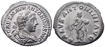 Elagabal (218-222), Denarius, Rome, 218; Ar (3,31 G; 19,2 MM; 12 H)