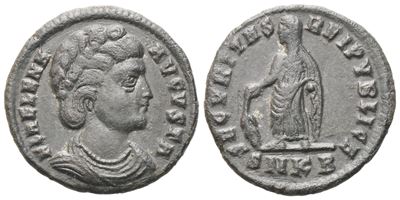 Helena, Nummus Struck Under Constantine I, Cyzicus, 324-325; Æ (2,30 G; 18,5 MM; 1 H)